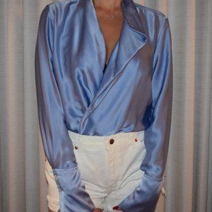 Silk/Saten Cross Bodysuit